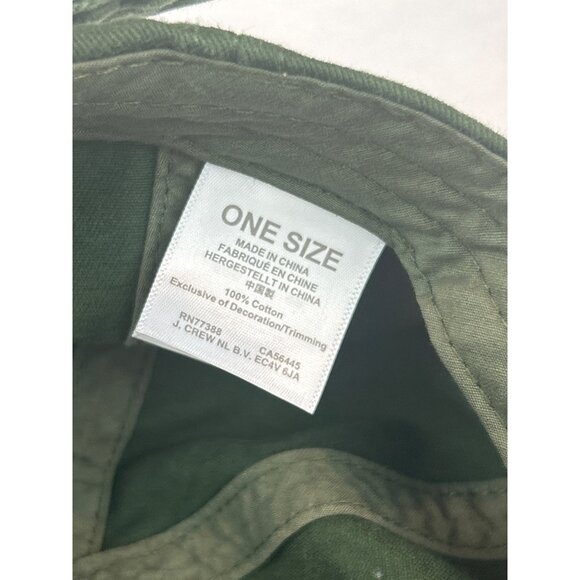 J.Crew Green Preppy Rowing Baseball Cap Embroidered Oars Americana - Picture 8 of 9